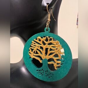 Large, bold statement dangle earrings